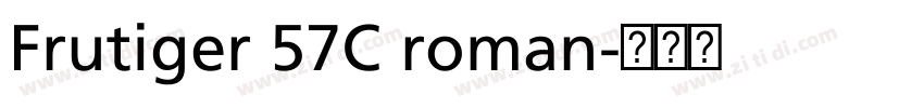 Frutiger 57C roman字体转换